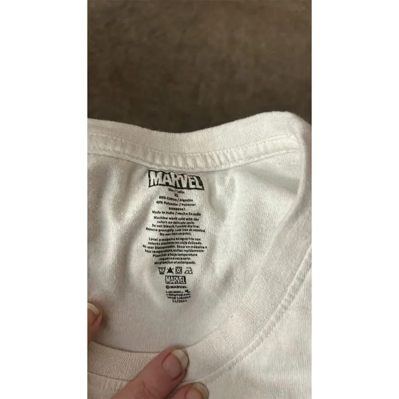 Marvel Spider-Man Graphic T-Shirt Teens XL White Short Sleeve Crew Neck - Picture 4 of 4